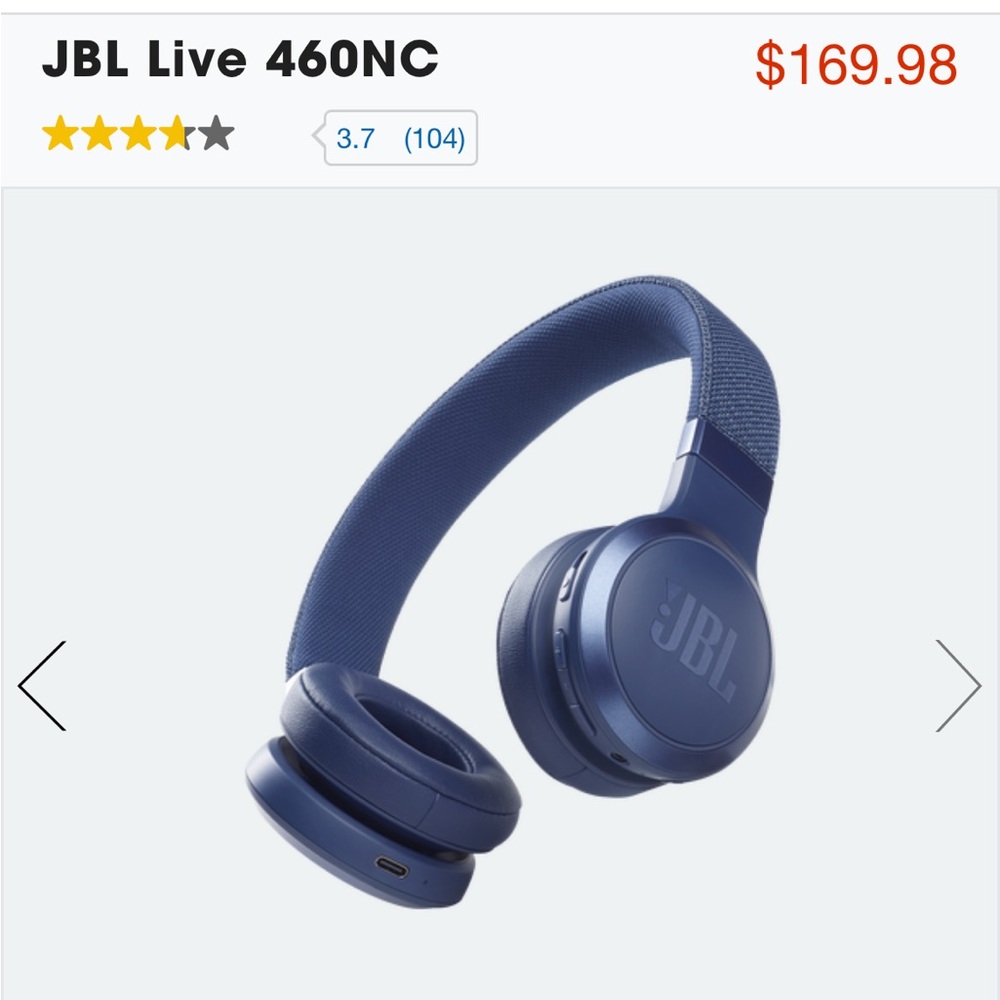 JBL LIVE 460NC WIRELESS HEADPHONES